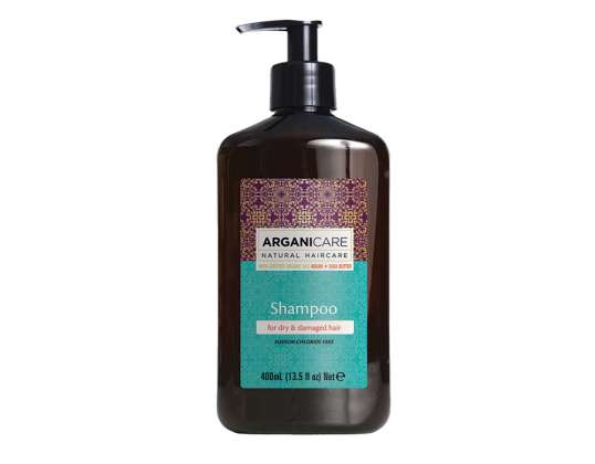 Arganicare Shea Butter shampoo kuiville ja vaurioituneille hiuksille 400 ml