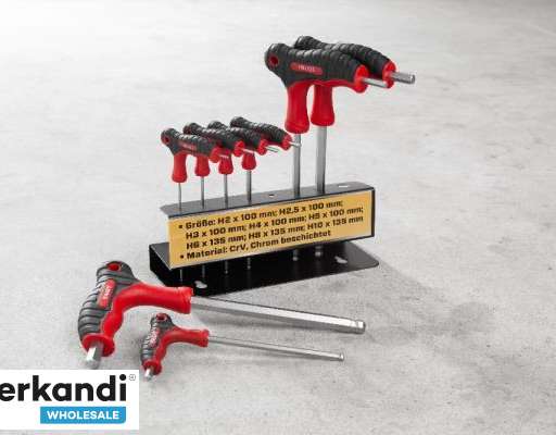 A-STOCK! Kraft Tools veržliarakčio rinkinys su T-Handle 8 vnt. 504 vnt., NAUJA