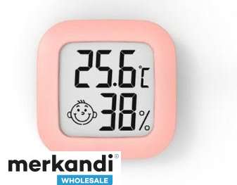 AG355C THERMOMETER ROOM HYGROMETER PINK