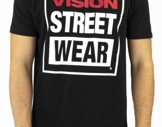 MEN'S T-SHIRT BRAND "VISION STREET WEAR" LARGE LOGO IN ASSORTED LOTS