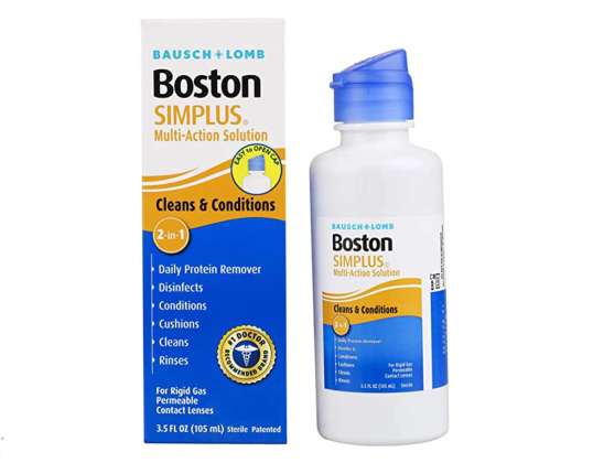 Boston Simplus Solución Multiusos RGP para Lentes de Contacto Paquete de 120 ml
