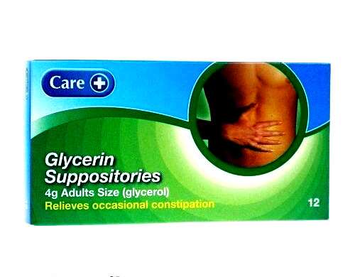 CARE GLYCERIN SUPPOSITORY ADULT 4G