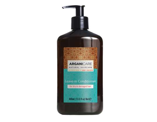 Arganicare Βούτυρο Καριτέ Leave-in Conditioner για Ξηρά και Ταλαιπωρημένα Μαλλιά 400 ml