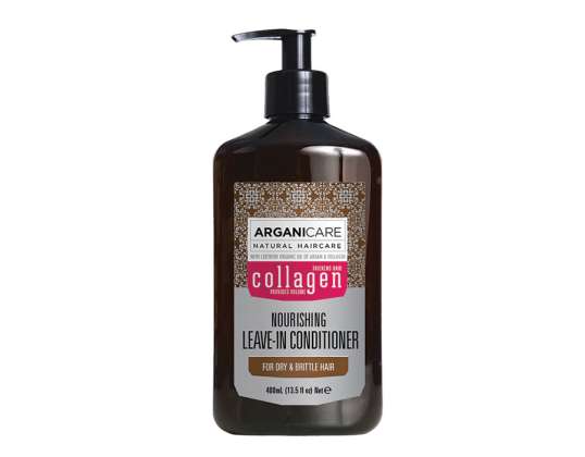 Arganicare kolageno nenuplaunamas kondicionierius sausiems ir trapiems plaukams 400 ml