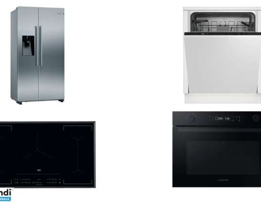 Lot of 11 units of functional customer return quality large appliances sold by Krefel (Boulanger Group)