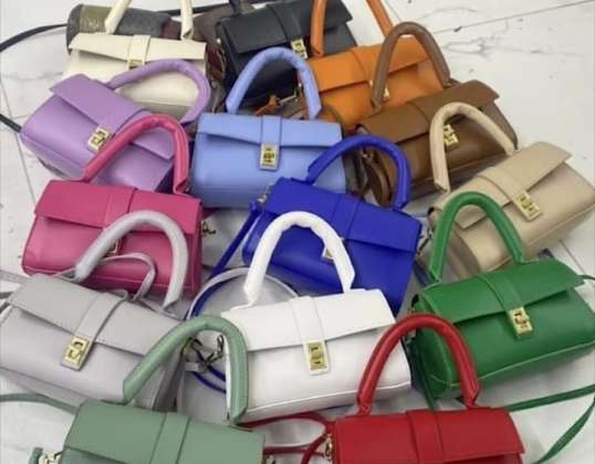 Women's handbags for wholesale with a selection of color and model alternatives.