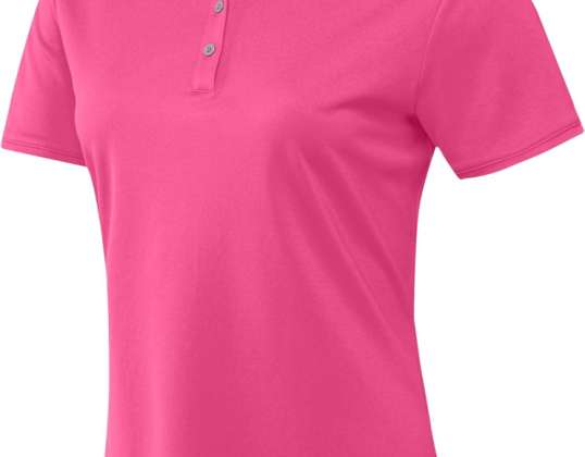 Polo Shirts Mulheres Adidas Rosa Polo Shirt Nova T-Shirt Genuína