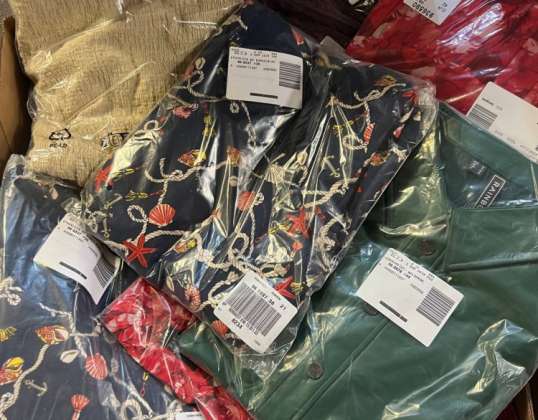 1.95 € po komadu, Tekstil ostatak mix moda, žene, muškarci, pošta naručiti tvrtka, kupiti veleprodajne zalihe mix za svoju trgovinu, miješati tekstil