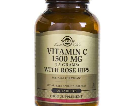 Solgar-Vitamin C 1500 mg with Rose Hips Tablets