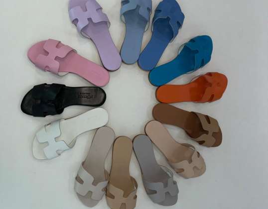 Women's slippers in genuine leather MADE IN ITALY