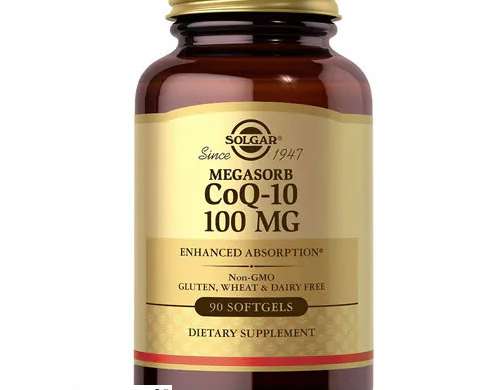 Solgar-Megasorb CoQ-10 100 mg Softgels für verbesserte kardiovaskuläre Gesundheit und Vitalität (Großhandel)