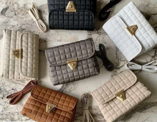 Wholesale women's handbags with a plethora of color and model variants.