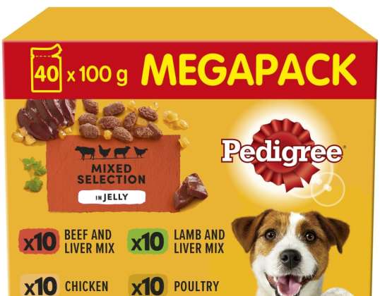 PEDIGREE ADULTE MULTIPACK I.GELE 40X100G