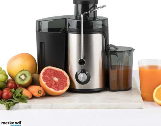 Professional Juicer with Separator, Two Speeds, Black/Stainless Steel