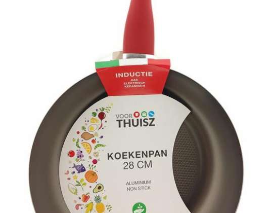Thuisz Como Frypan 28cm Induction  Red Handle