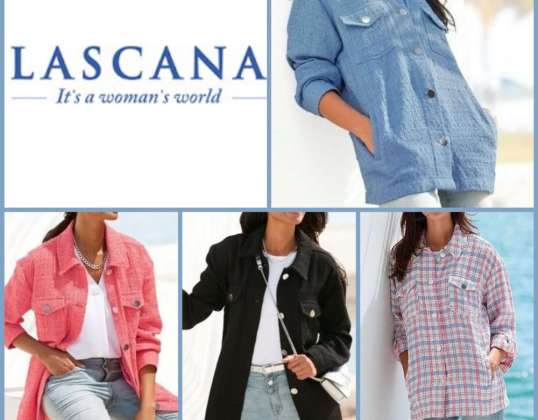 020097 Lascana marškinių švarkai iš bouclé audinio moterims. Dydžiai nuo 36 iki 46 imtinai