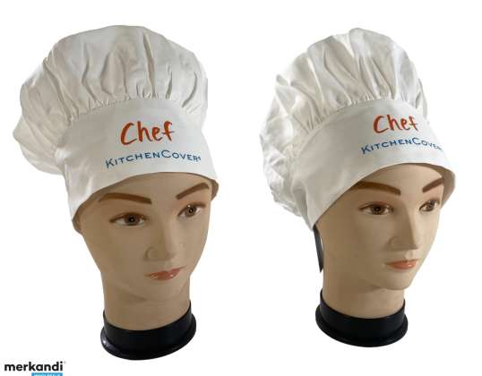 500 pcs KitchenCover chef's hats for adults and children, remnants textile wholesale for resellers