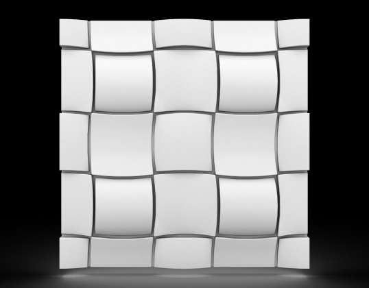 Sienu paneļi Putupolistirola 3D kasetes 60x60 dekoratīvie RUBIK