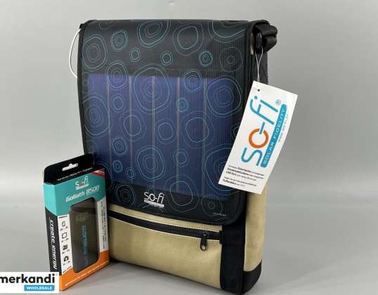 Solar Tasche SOFI. Zum Verkaufen stehen 100 Taschen mit flexible Solarpanele