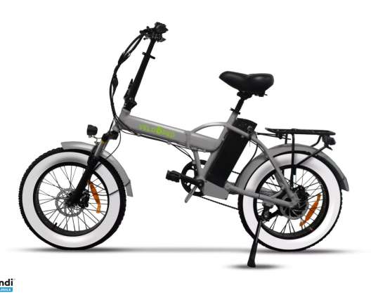 Bicicleta elétrica dobrável VELO6PED DUKE SF cinza escuro vmax. 25km/h 250W 10Ah rodas de 18&quot;