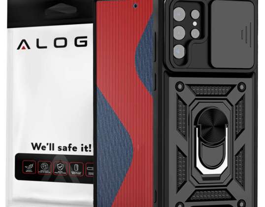 Estuche de cubierta de cámara blindada Alogy Camshield Stand Ring para Samsung G