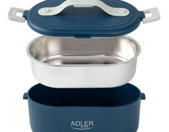 Adler AD 4505 blau Lebensmittelbehälter Beheizte Lunchbox Set Behälter Separator Löffel 0 8L 55W