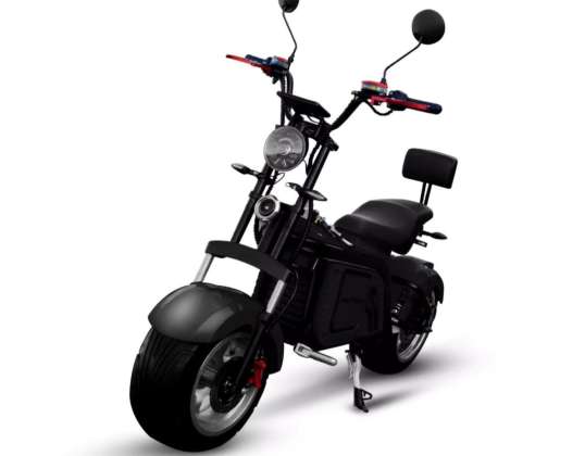 FANTTUM BISHOP M8+ Scooter Elétrico Preto 45km/h Alcance 75km 3000W 30Ah