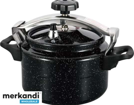 Royal Swiss Pressure Cooker 7 Litre Black Aluminium 24 cm - Induction - Pressure Cooker