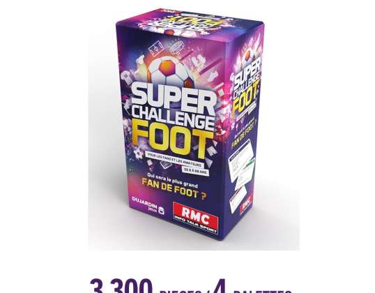 Jeu de société - Super Challenge Foot RMC - Disponible en 4 palettes