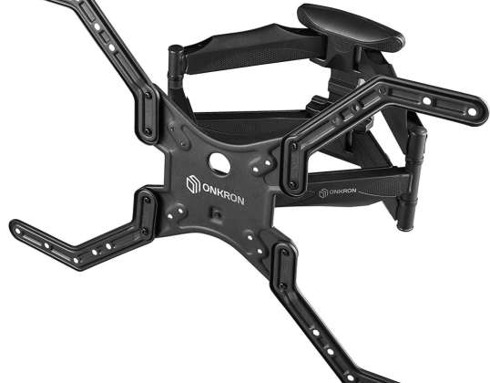 ONKRON TV Bracket for 32" 55" Flat TVs Up to 90 Pounds Wall Mount for Curved Screens M5 Black