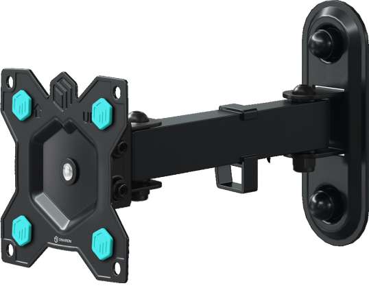 Full Motion TV Wall Mount 10&quot; 35&quot; up to 20 kg ONKRON R2 Black