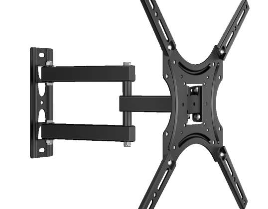 Full Motion TV Wall Mount for 32 65 inch LCD LED Flat Screens Weighing Up to 40 kg ONKRON STE344 black
