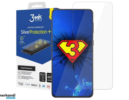 Silver Protection 3mk 7H fuldskærms antivirusfolie til Galaxy S2