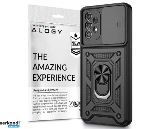 Samsung için Alogy Camshield Stand Halkalı kılıf ve kamera kılıfı