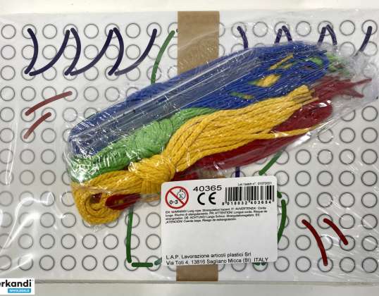 56 set da 22 giochi da infilare per la creatività e le capacità motorie dei bambini, giocattoli educativi all'ingrosso, vari colori, A-stock, rimanenze di magazzino