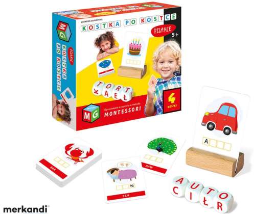 Montessori hariv mänguasjakuubik kuubiku kirjutamise järgi 4 kuubikut 5 MULTIGAME