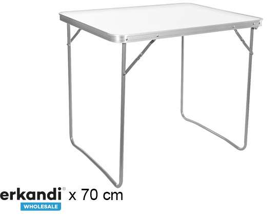 Tavolo pieghevole in legno o bianco 80x60x70 cm