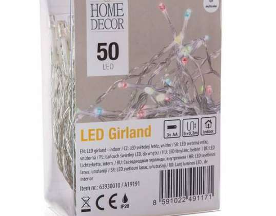 Guirlande lumineuse 120 LED 12m 5m 230V 8 fonctions lumière blanche