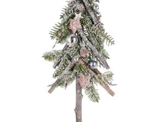 Christmas tree 40cm silver