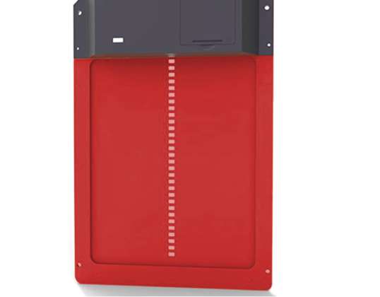 Puerta automática del gallinero con sensor de luz rojo