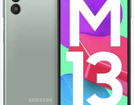 Samsung Galaxy M13 / M135 / 64GB / Blå / Grønn / Cooper