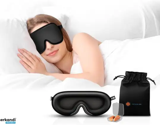 3D Sleep Mask Set Breathable Eye Mask Sleep Glasses Travel Set