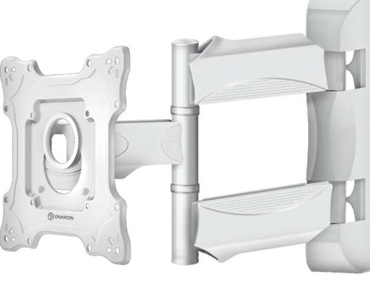 Full Motion TV Wall Mount for 17&quot; 43&quot; up to 35 kg ONKRON NP28 White