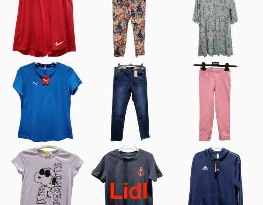 Lidl - women's/men's/children's clothing mix stock - 15 kg each