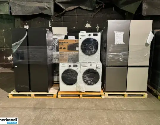 Samsung White Goods Wholesale Mixed Household Appliances Returned Goods - Washing Machines, Dishwashers, Ovens, Refrigerators, Side By Side, Microwaves