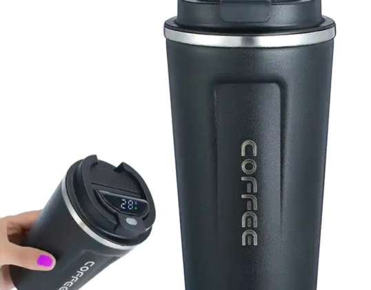 AG369G THERMAL MUG WITH DISPLAY BLACK