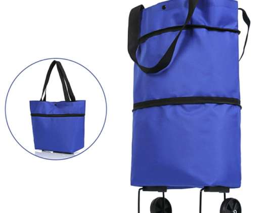 AG392C FALTBARE TROLLEY-TASCHE BLAU