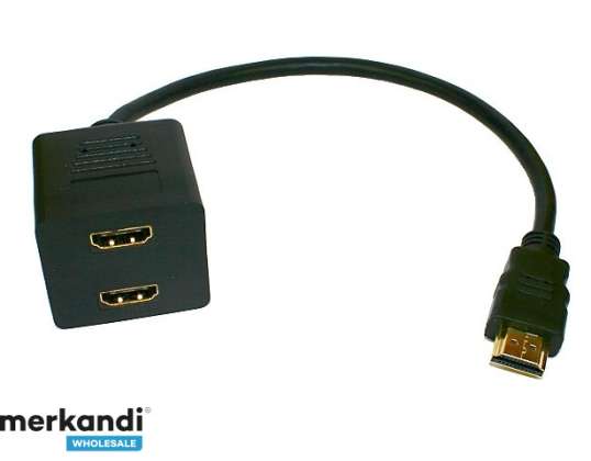 SW2 HDMI 2-POORTS GOUDEN SPLITTER