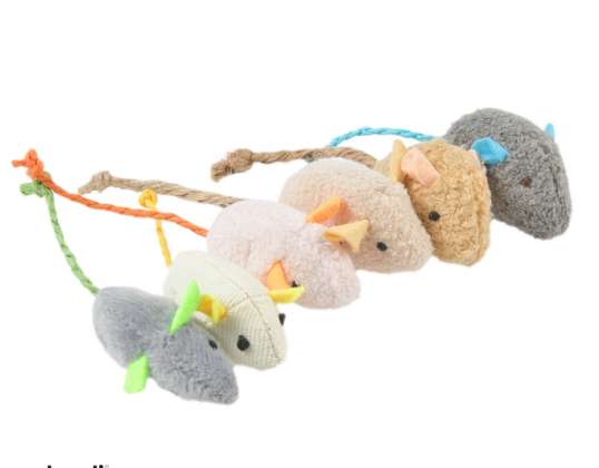 CAT TOY MOUSE PLUSH MOUSE 5 5CM