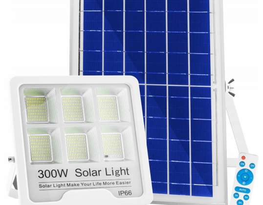 SOLAR-LED-LAMPE FLUTLICHT SOLARPANEL HALOGEN-FERNBEDIENUNG IP66 300W